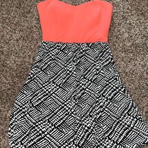 Bebe strapless dress